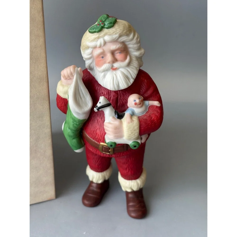 Vtg Hallmark 1986 Jolly Saint Nick Santa‎ Claus Christmas Ornament 5